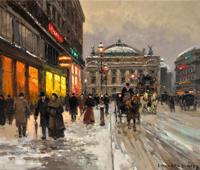 科尔特斯 (edouard leon cortes)作品-营业收入AVÉNUE DE L'OPÉRA