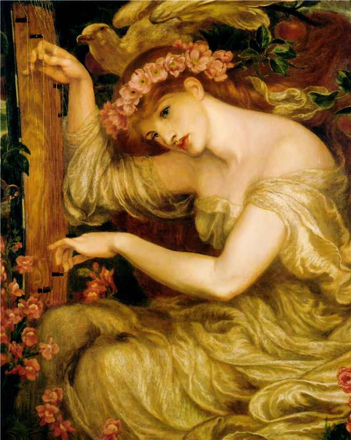 罗塞蒂（Dante Gabriel Rossetti）高清作品-海之咒