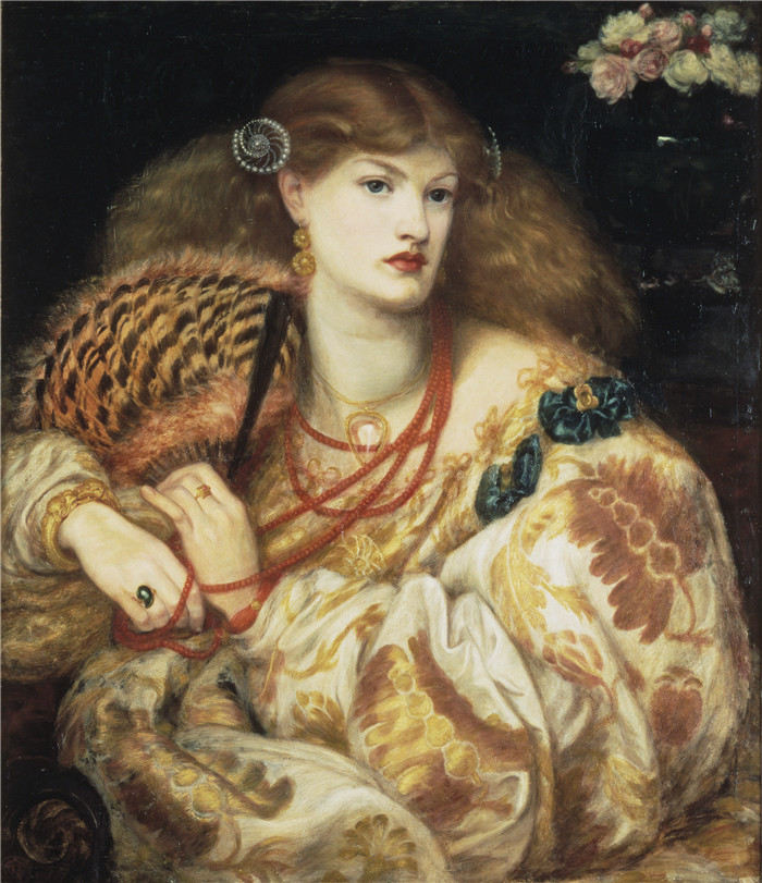 罗塞蒂（Dante Gabriel Rossetti）高清作品-蒙娜·瓦纳