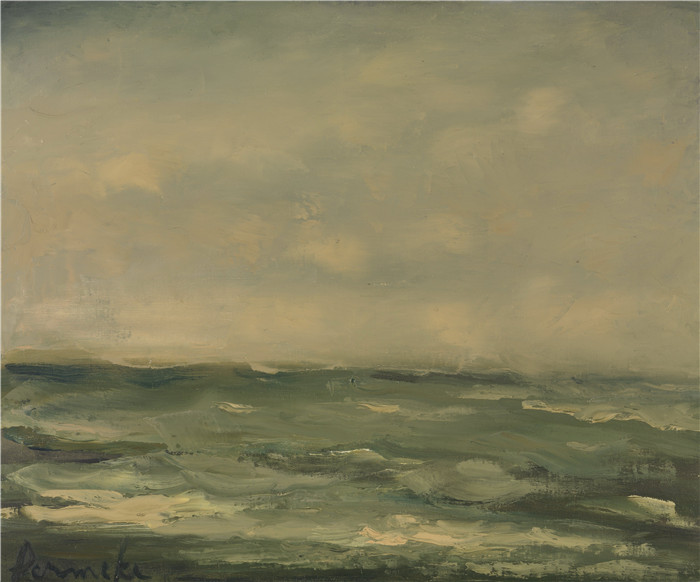 康斯坦特·普瑞迈克（Constant Permeke）作品-绿海The Green Sea