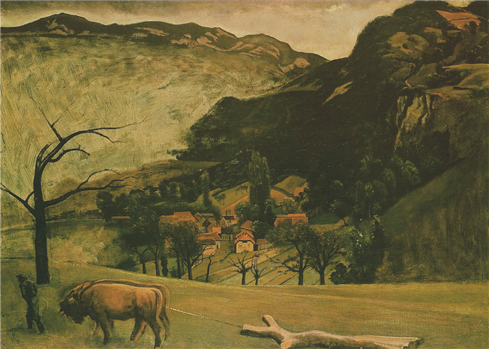 巴尔蒂斯(Balthus)高清作品-牛的风景