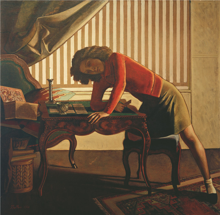 巴尔蒂斯(Balthus)高清作品-耐心