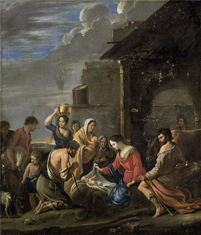 勒南兄弟-mathieu le nain（马蒂厄·勒南） -牧羊人的崇拜the adoration of the shepherds