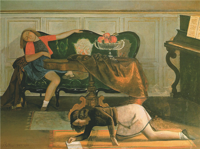 巴尔蒂斯(Balthus)高清作品-客厅