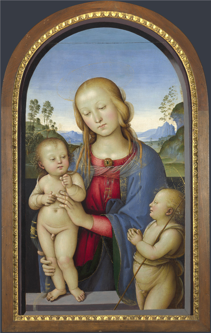 佩鲁吉诺（Pietro Perugino）高清作品-圣母与圣约翰