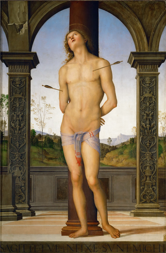 佩鲁吉诺（Pietro Perugino）高清作品-圣塞巴斯蒂安