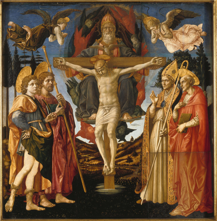 《圣三一教堂祭坛画》菲利皮诺·利皮（Filippino Lippi）作品-- The Pistoia Santa Trinit+á Altarpiece