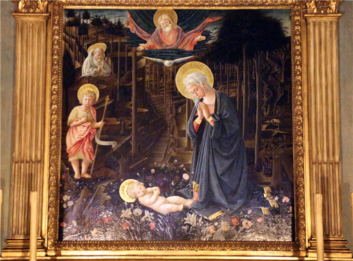 菲利皮诺·利皮（Filippino Lippi）作品-贤士礼拜堂Cappella dei magi, altare pala dello pseudo pier francesco fiorentin