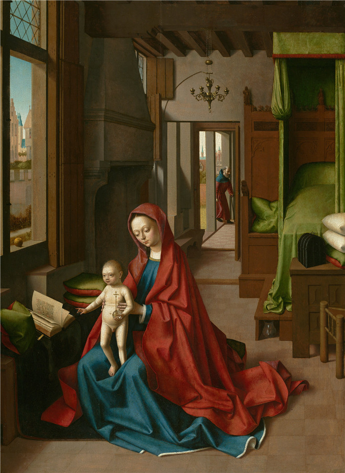 彼得鲁斯·克里斯特斯（Petrus Christus）作品-室内的圣母与圣子