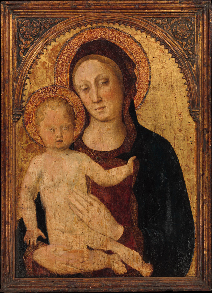 《圣母与圣子》雅各布·贝里尼（Jacopo Bellini）作品-Madonna and Child, 1440