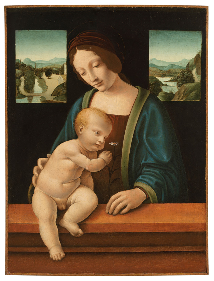 乔凡尼·安东尼奥·博尔特拉菲奥（Giovanni Antonio Boltraffio）作品-麦当娜与圣婴