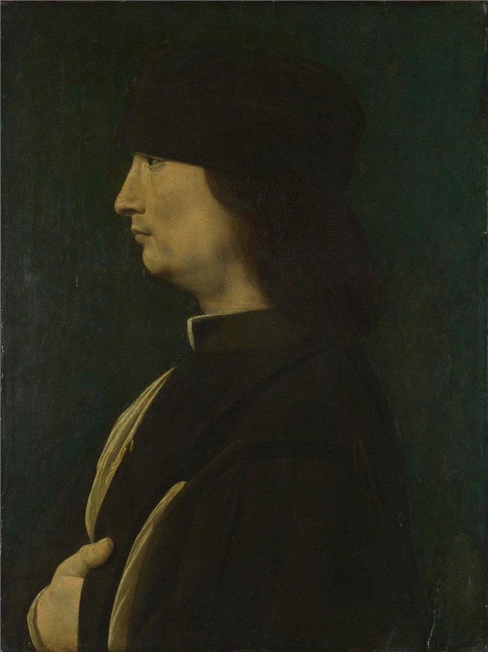 乔凡尼·安东尼奥·博尔特拉菲奥（Giovanni Antonio Boltraffio）作品-侧面男士肖像 