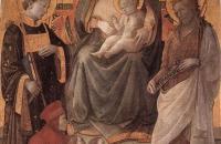 菲利波·里皮（Filippo Lippi ，1406-1469，意大利画家）作品-麦当娜·德尔·切波