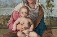 乔凡尼・贝里尼(Giovanni Bellini，意大利，1430-1516 年）-麦当娜和孩子在风景