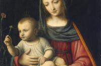 贝纳迪诺·路易尼 （Bernardino Luini）作品欣赏-康乃馨的麦当娜