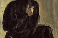 瓦伦丁·谢罗夫 ( Valentin Serov)-《1905 高尔基的画像》作品欣赏