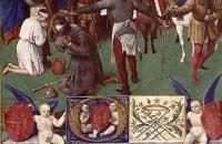 让·福凯（Jean Fouquet，法国画家，1420-1481）作品-《圣詹姆斯大帝殉难》