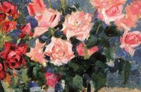 康斯坦丁·柯罗文 ( Konstantin Alekseevich Korovin)-《Roses. 1923-1939》作品欣赏