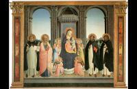 弗拉·安杰利科（Fra Angelico，意大利，1400-1455）作品-圣多梅尼科祭坛画