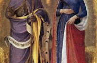 弗拉·安杰利科（Fra Angelico，意大利，1400-1455）作品-佩鲁贾祭坛画（右面板）