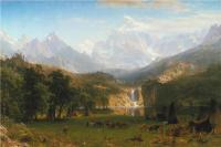 阿尔伯特·<font color='red'>比尔施塔特</font>（Albert Bierstadt）高清油画-野餐