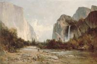 阿尔伯特·<font color='red'>比尔施塔特</font>（Albert Bierstadt）高清油画-山景湖泊