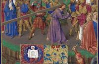 让·福凯（Jean Fouquet，法国画家，1420-1481）作品-《让·福凯（Jean Fouquet，法国画家，1420-1481）作品-《背着十字架》》