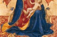 弗拉·安杰利科（Fra Angelico，意大利，1400-1455）作品-谦逊的麦当娜