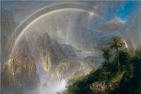 阿尔伯特·<font color='red'>比尔施塔特</font>（Albert Bierstadt）高清油画-彩虹