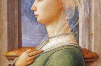 菲利波·里皮（Filippo Lippi ，1406-1469，意大利画家）作品-一个女人的肖像