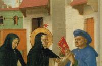 弗拉·安杰利科（Fra Angelico，意大利，1400-1455）作品-圣母加冕礼（详细）3