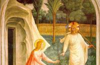 弗拉·安杰利科（Fra Angelico，意大利，1400-1455）作品-Noli Me Tangere