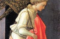 菲利波·里皮（Filippo Lippi ，1406-1469，意大利画家）作品-报喜，左翼