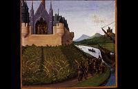 让·福凯（Jean Fouquet，法国画家，1420-1481）作品-《威廉·长剑之死》