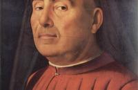 安东内洛·达·墨西拿 （Antonello da Messina，1430-1479，意大利）作品-一个男人的肖像（Trivulzio 肖像）