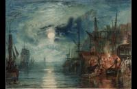 约瑟夫·马洛德·威廉·特纳（Joseph Mallord William Turner）-盾牌，在泰恩河上1823水彩