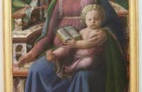 菲利波·里皮（Filippo Lippi ，1406-1469，意大利画家）作品-麦当娜和孩子与两个天使一起登基