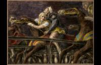 雷金纳德·马什（Reginald Marsh）-《乔治·蒂尤的障碍赛跑》， 1932 年作品