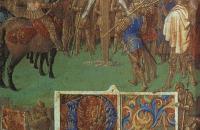 让·福凯（Jean Fouquet，法国画家，1420-1481）作品-《圣安德烈在伊格总督前殉道》