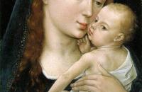 罗吉尔·范德韦登（Rogier van der Weyden，荷兰画家，1399 - 1464 年）作品-圣母子1