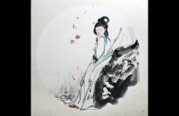 小写意人物画《黛玉葬花》画法教程