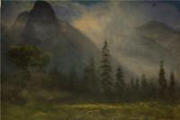 阿尔伯特·<font color='red'>比尔施塔特</font>（Albert Bierstadt）高清油画-约塞米蒂山谷