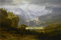 阿尔伯特·<font color='red'>比尔施塔特</font>（Albert Bierstadt）高清油画-石山