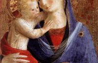 弗拉·安杰利科（Fra Angelico，意大利，1400-1455）作品-圣母子