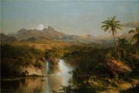 阿尔伯特·<font color='red'>比尔施塔特</font>（Albert Bierstadt）高清油画-山林风景画